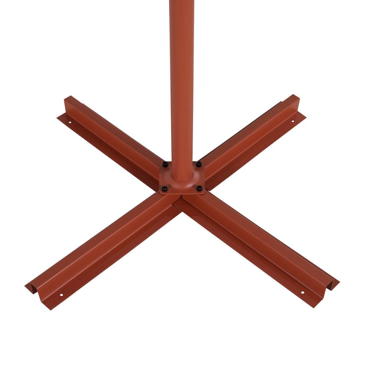 HESPERIDE - Parasol Déporté Rond Manoa 3 m Acier Anti-rouille Toile Déperlante Amovible Orientable 360° Protection Soleil pour Jardin Terrasse