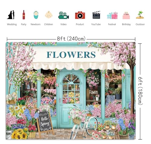 Fondo Fotográfico Floral 240x180 cm Rosa miniatura 2