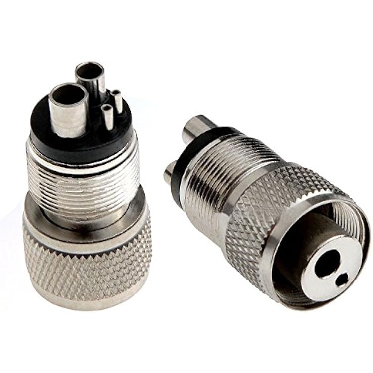 Dental High Speed Handpiece Tubing Hose Adapter Changer Conversion 4 Hole/2 Hole (4 Holes to 2 Holes)