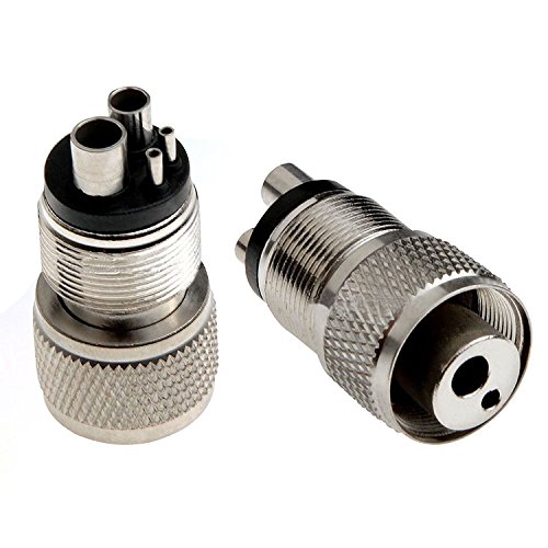 Dental High Speed Handpiece Tubing Hose Adapter Changer Conversion 4 Hole/2 Hole (4 Holes to 2 Holes)
