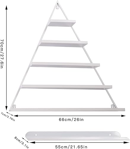 Miniatura 5 de BANLICALI Estante de exhibición de esmalte de uñas, paquete de 3 estantes de exhibición de esmalte de uñas de metal de 6 niveles, moderno estante