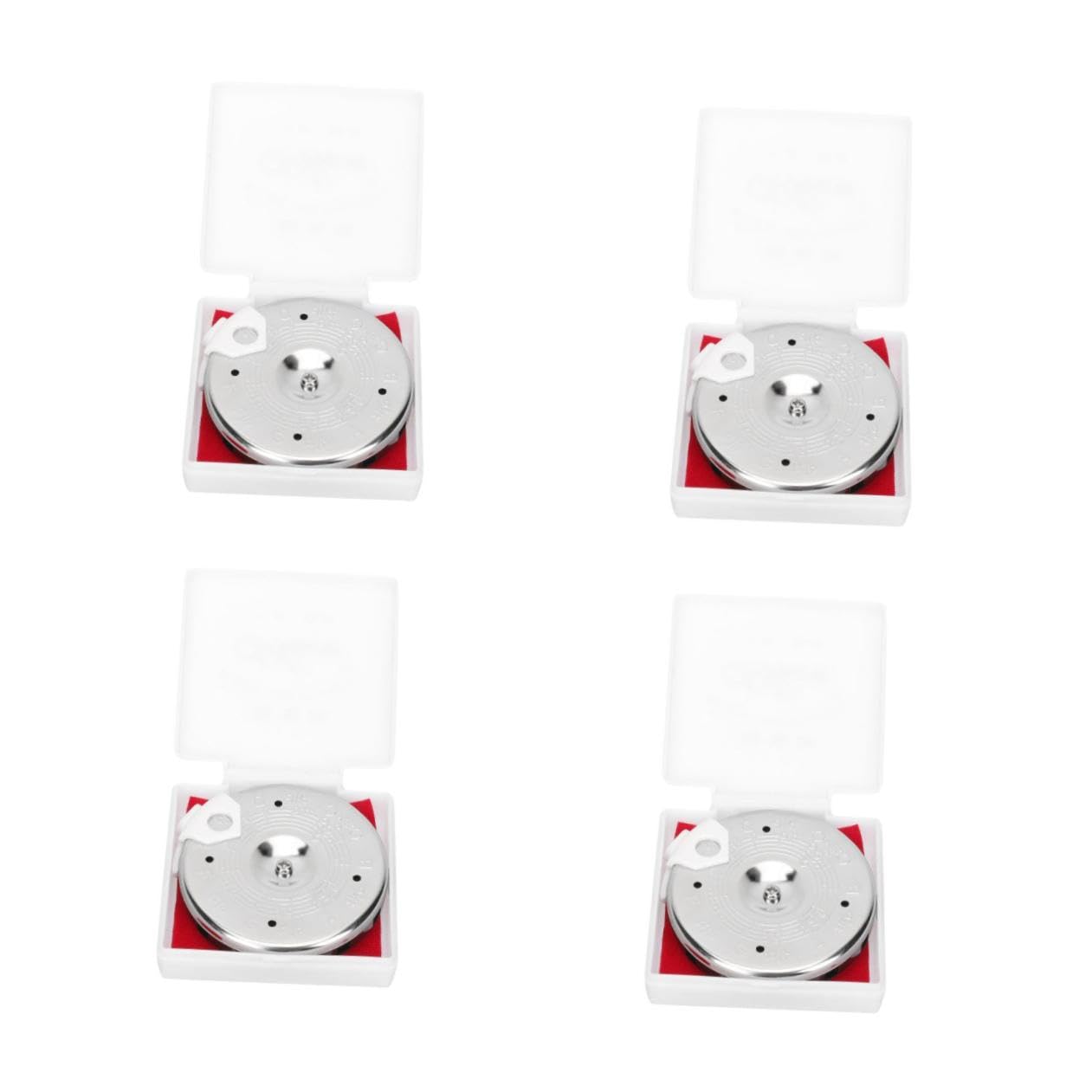 ibasenice 4sets Sintonizzatore Per Strumenti Musicali Accordatore Cromatico Professionale Per Chitarra Violino e Altri Strumenti Strumento Di Accordatura Pratico e Durevole Per Musicisti Di