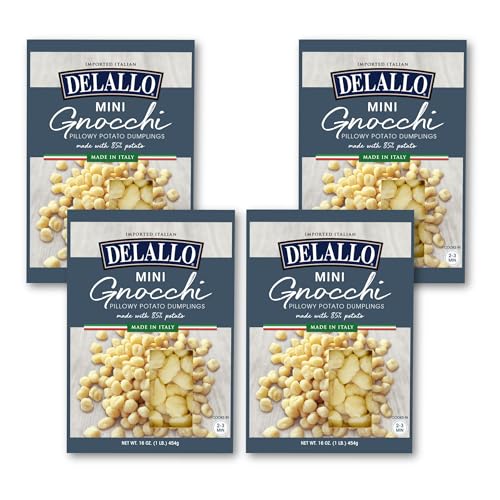 DeLallo Mini Potato Gnocchi Pasta, Made in Italy, Light and