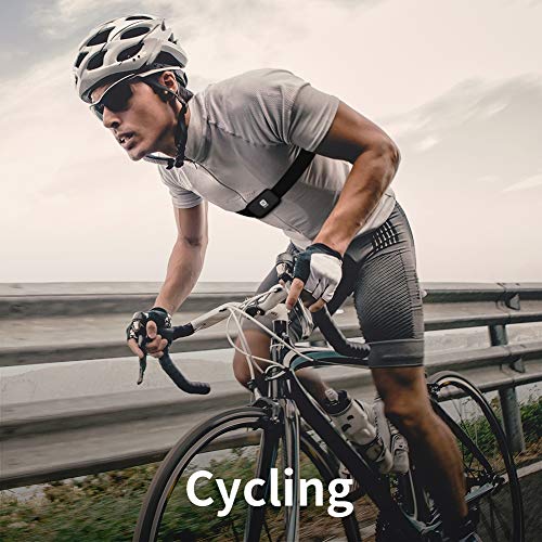 XOSS Chest Strap Heart Rate Monitor Bluetooth 4.0 Wireless Heart Rate with Chest Strap Health Accessories (Black Bluetooth)