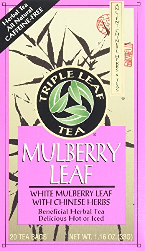 Triple Leaf Tea Bags, Mulberry Leaf, 20 Count #TOP2