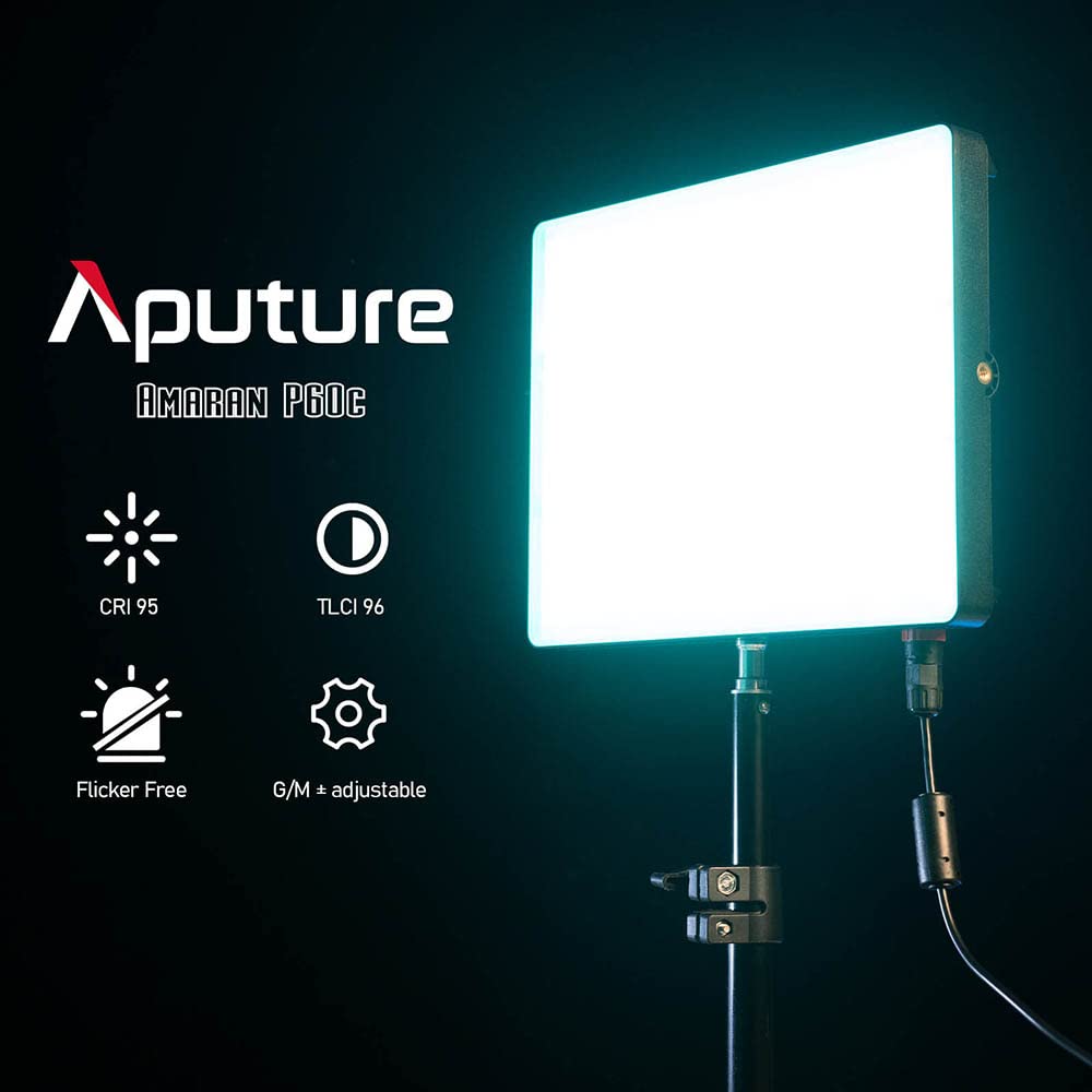 Aputure amaran P60C LEDライト Aputure Amaran P60C/P60X Video-Panel-Leuchte – Pergear-DE