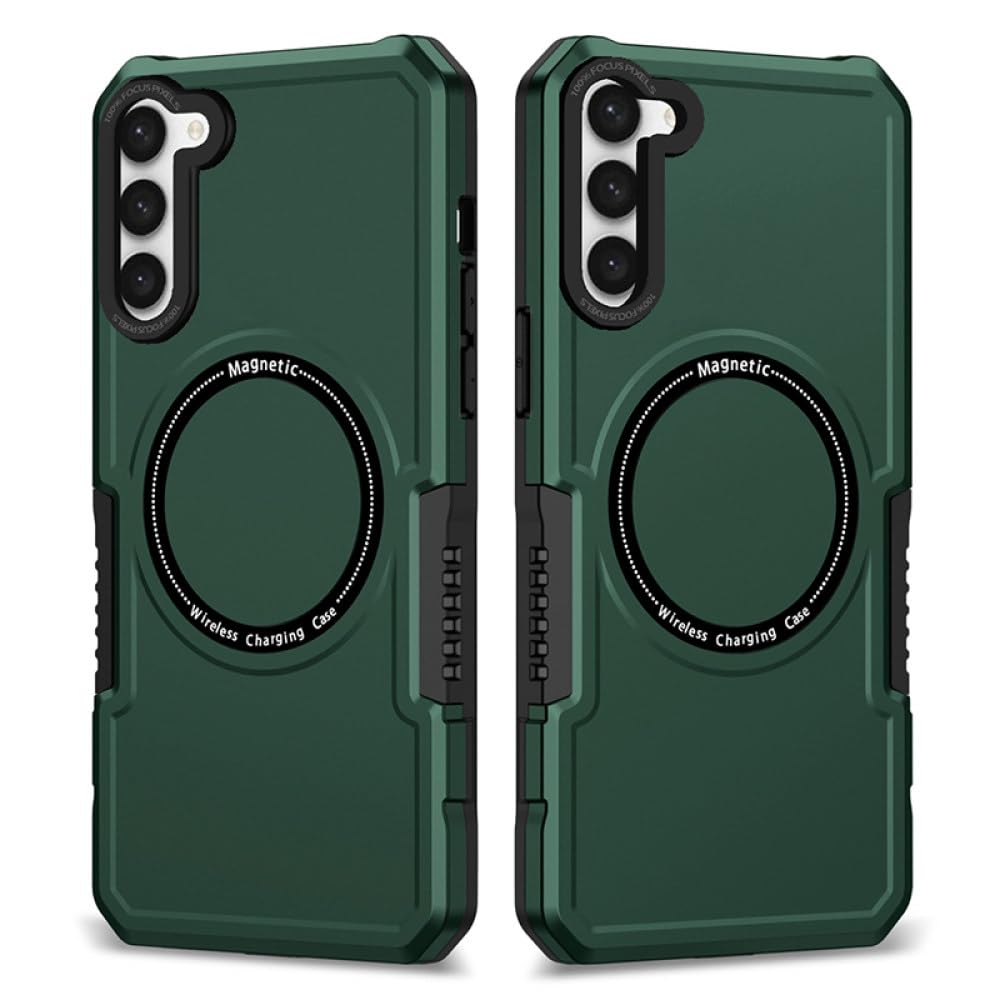 Coque Galaxy S23 Ultra magnétique antichoc couleur vert