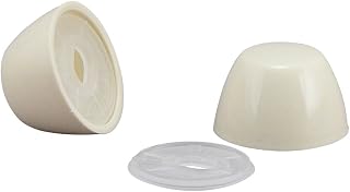 Plumb Pak PP23531 Universal Round Toilet Push-On Bolt Caps, Almond