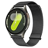 Cinturino magnetico in acciaio inox da 20 mm, compatibile con Samsung Galaxy Watch 7/6/5/4 Milanaise, compatibile con Huawei GT3 42 mm/Vivoactive 6/5/3, Forerunner 165, Venu 2 Plus, misura unica