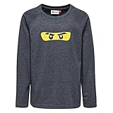 Modellnummer: 20373 Lego Wear Jungen Tanya Langarmshirt, Schwarz (Dark Grey 965), (Herstellergröße: 128)