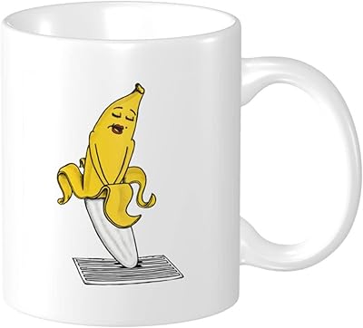 バナナ エロ マグカップ カップ 陶器 耐用性 無臭 無毒 健康衛生 人気 かわいい おしゃれ 家庭用 オフィス カフェ ホワイト プレゼント ギフト 330ml コーヒーカップ ティーカップ