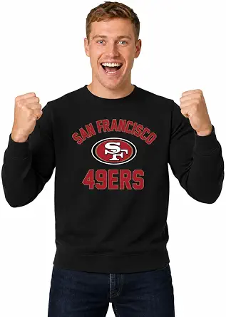 NFL Gameday Crewneck Sweatshirt, Cotton Fleece Pullover Men Women