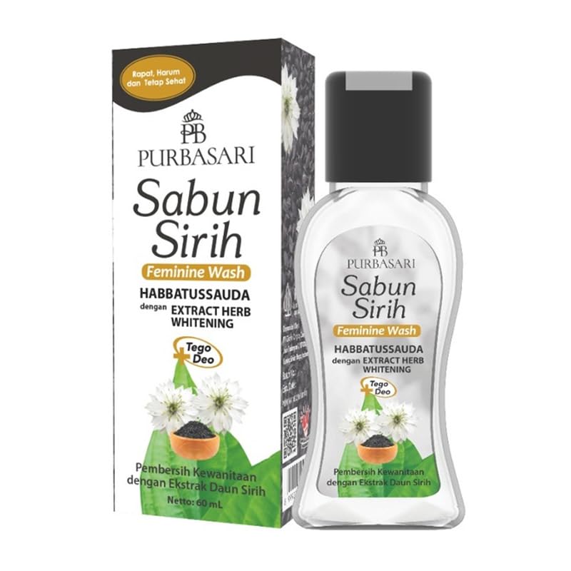 Feminine Hygiene Wash Sabun Sirih betel Soap with Habbatussauda, 60 ml (Pack of 3)