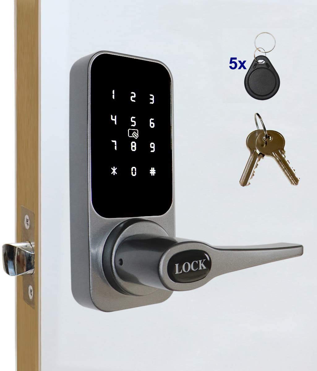 Buy ETEKJOY Electronic Door Lock 3in1 Pas RFID Card/Tag Mechanical