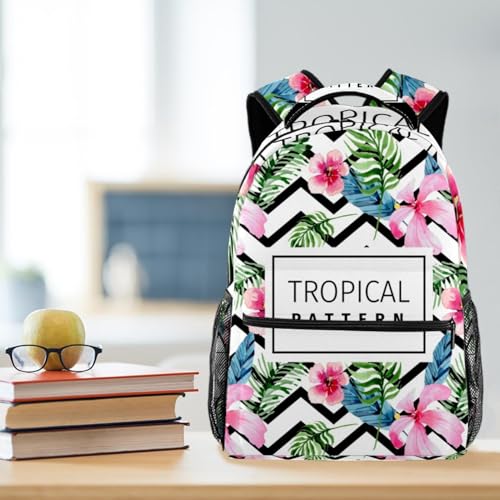 Sac à dos d'école pour adolescents grand compartiment multicolore - 5