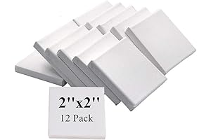 12PCS Mini Stretched Canvas: Bring Your Creative Ideas to Life on Tiny Canvases