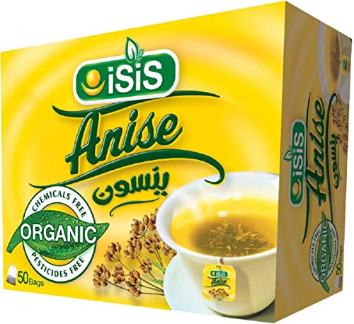 100% Organic Isis Natural Herbal Egyptian Anise Tea - (50 Bags)