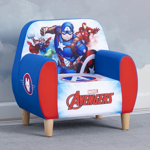 Delta-Children-Marvel-Avengers-Foam-Chair-for-Kids-Blue Delta Children Marvel Avengers Foam Chair for Kids Blue