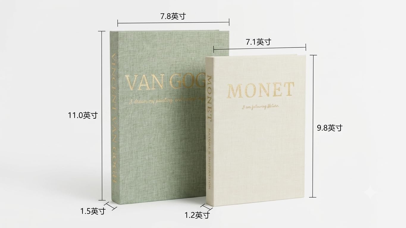 Libri decorativi in finto lino neutro per la decorazione