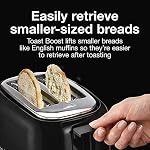 Proctor Silex 2-Slice Toaster, Black, Extra-Wide Slot Toaster with Cool-Touch Walls, Shade Selector, Toast Boost, Auto Shutoff, Cancel Button, 22305