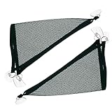 BCOATH 2個爬虫類用ハンモック メッシュ素材 ペット用ハンギングベッド フトアゴヒゲトカゲ イグアナ ヤモリ対応 ケージ水槽用 静音設計