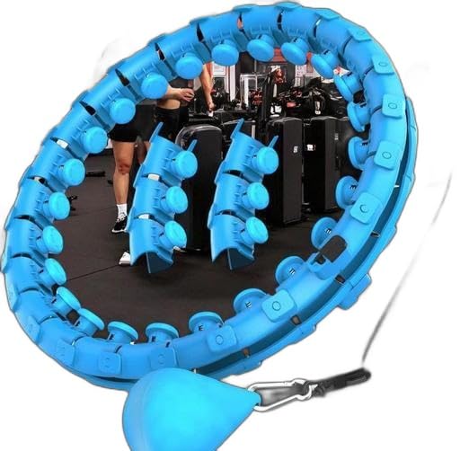 Weighted Hula Ring Hoop Weight Loss Circle Detachable with 24 Ring(52 Inch) 360 Degree Spinning Ball for Men & Women Adults Weight Loss, Smart Exercise Equipment - (Multicolour) |PK-P494-image-31