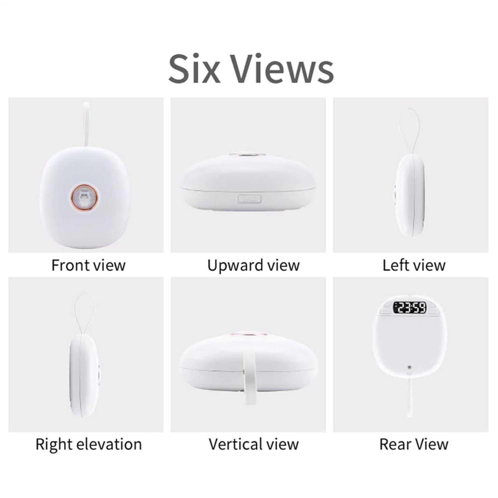 Sveglia a Vibrazione LED Silenziosa con Allarme Potente, Bed Shaker per Non Udenti