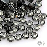 Técnicas: Hot-Fix PENVEAT SS16 Nuevas facetas de Corte facetado 8 Big 8 Pequeño Hot Fix Back Hierro Piedra Estilo de Prenda Rhinestone, 1440pcs / Lot, Gris - Diamante Negro, SS20-1440pcs