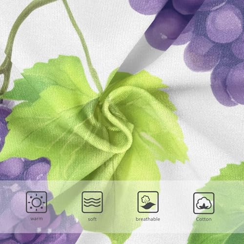 Purple Grape Green Vine White Toddler Girls Underwear 2t Cotton Panties Little Girl Stylish Undies Kids Briefs3