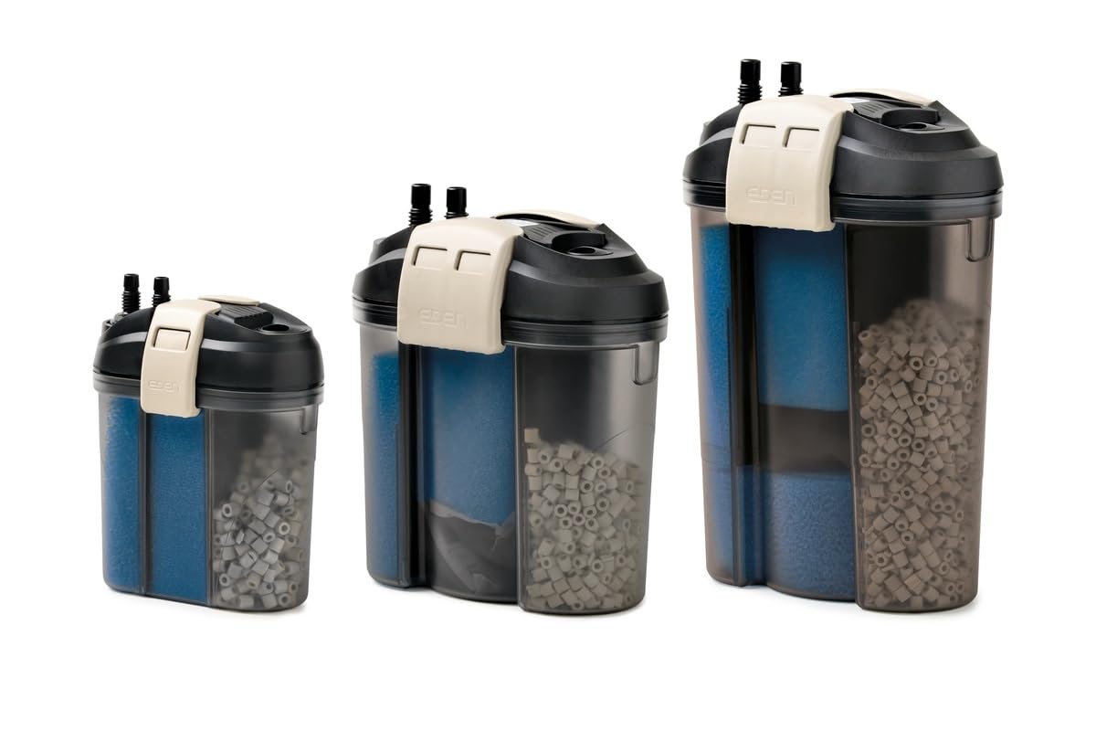 Eden 94070 FES 60 Aquarium Außenfilter - geräuscharmes Doppelfiltersystem, für Aquarien bis zu 60 Liter, platzsparendende Aufbewahrung, ideal für Nanoaquarien