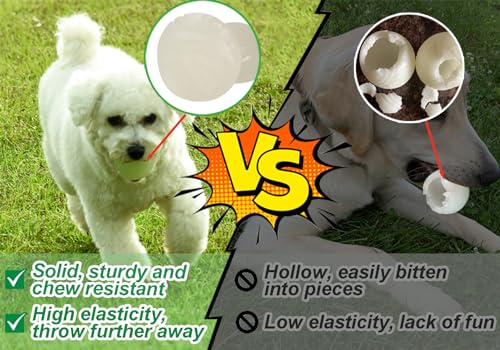 Vitalili 2 Pcs Glowing Fetch Ball Rubber Glowing Balls For Dogs Toy Balls Water Ball Toy High Bounce Dog Training Ball Chew Resistant Dog Ball For Dogs Under 60 Lbs Belgian Malinois Gifts  thumb #4