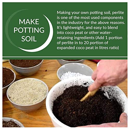 Image of MyOwnGarden Vermiculite and Perlite Combo (Each 450 gram) for Plants Soil Aeration & Moisture Retention Booster Horticultural Vermiculite Lightweight Soil Conditioner for Plants Premium Perlite