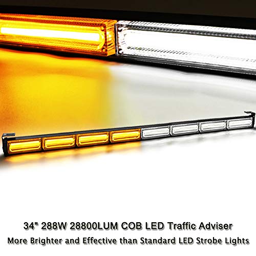 Buy 34" 8 COB LED 13 Flashing Strobing Modes High Intensity Law Traffic