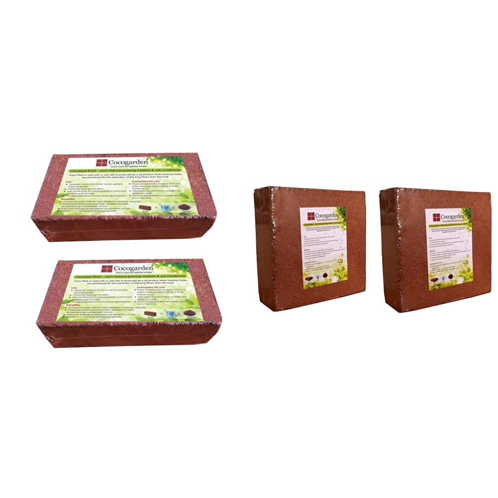 Cocogarden Coco peat Brick -Expands to 7 Kg Powder & COCOPEAT Block - EXPANDS to 48 KG Coco PEAT Powder Combo (B087CPN8TH) Amazon Price History, Amazon Price Tracker