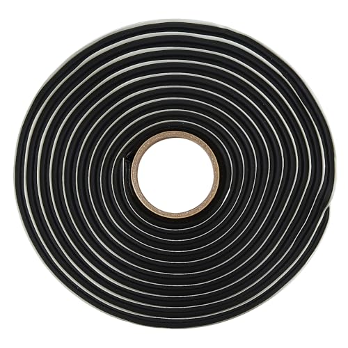Image of Black Butyl Seal Tape - Repair Rv Window Sealing Tape Waterproof RV & Marine Sealant for Windows, Vents & Roofing 1 Seal- Butyl Foamcore Roll 13'x 5 /16 inch