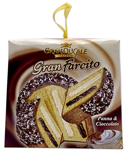 Gran Ducale Italian Farcito Panna & Cioccolato Panettone | Moist Cake with Chocolate