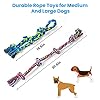 Feeko-Dog-Rope-Toys-for-Large-and-Medium-Aggressive-Chewers-2-Pack-Heavy-Duty-XL-Dog-Rope-Toy-for-Large-Breed-Indestructible-Dog-Chew-Toys-Tug-of-War-Dog-Toy-100-Cotton-Teeth-Cleaning 2 Pack Heavy Duty XL Dog Rope Toy