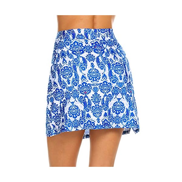Ekouaer Active Skort for Women Lightweight Sportswear Running Hiking Cycling Riding Skirts (Pattern/S)