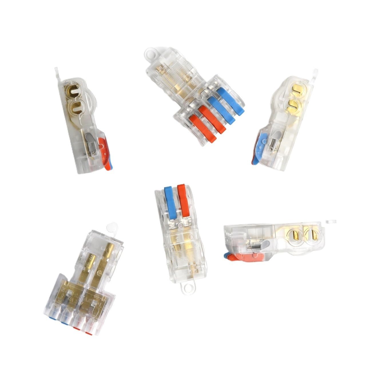 Szybkie złącza do kabli elektrycznych T, zestaw 1, 5, 10, 30, 50 lub 100 sztuk, z szybkim blokowaniem (T22C, 100 szt.)