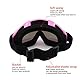 4-FQ Motorradbrille ATV-Brille Motocross-Brille Dirt Bike-Brille Winddichte Offroad-Brille Winddichte Reitbrille Anti-Scratch Schutzbrille Powersportbrille Skibrille (Rosa Rahmen+Farbscheibe)