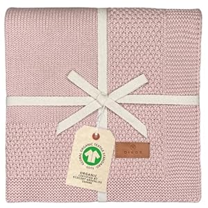 DIKOS Babydecke Bordüre Altrosa Bio