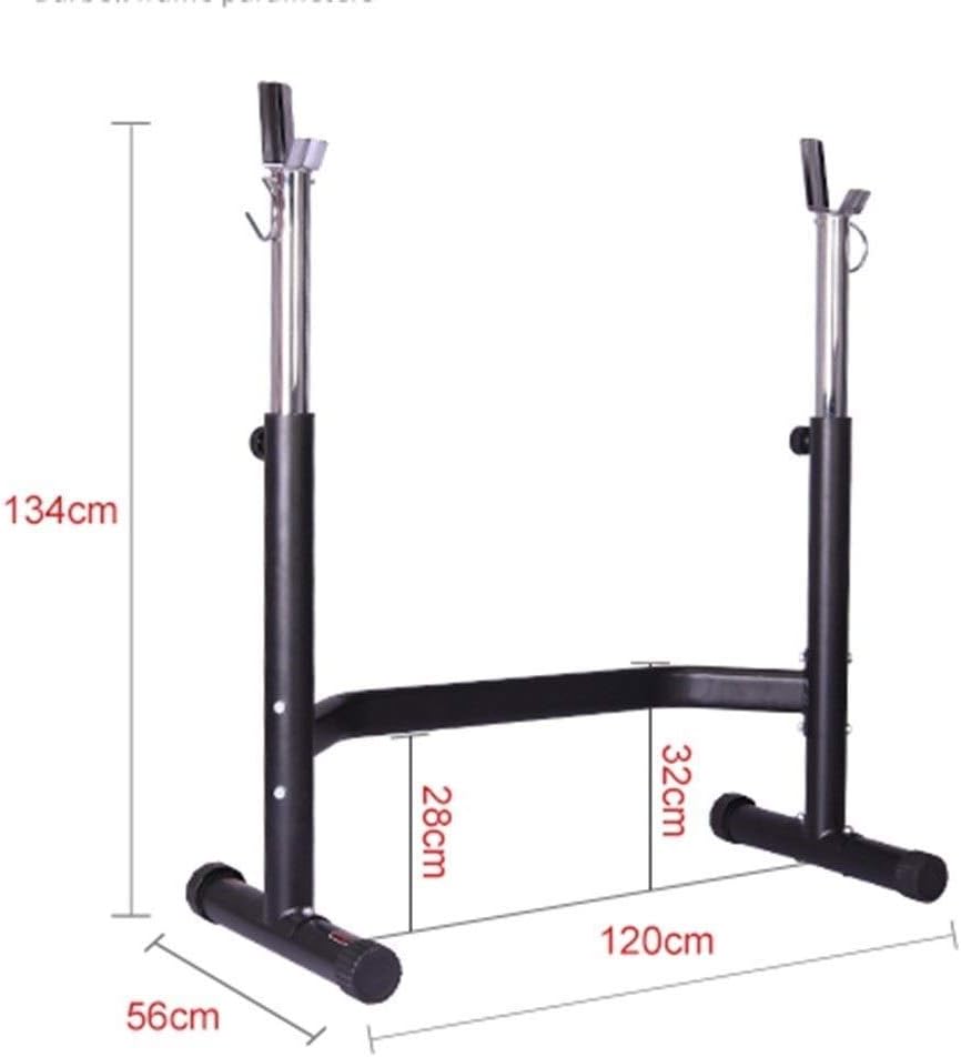 Dumbbell Squat Racks Adjustable Barbell Rack Free-Weight Racks Squat Rack Stands,Adjustable Squat Barbell Bar Power Stand Weight Bench Weight Lifting Bed Free-Press Bench