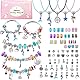 LauCentral [73 STÜCK] Charm Armband Kit, Schmuck Basteln Mädchen Armbänder Selber DIY Spielzeug für Kinder Geburtstag Weihnachten Ostergeschenke Geschenke 4 5 6 7 8 9 10 11 12 13 Jahre