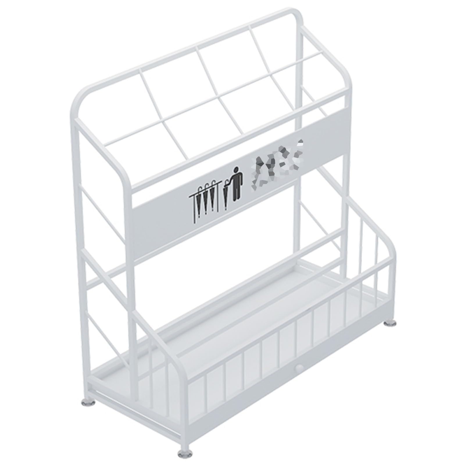 WXPGFEQ Umbrella Rack with Removable Drip Tray for Entryway Storage in Schools, Offices, and Hotels