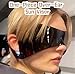 Monolens Sunglasses Futuristic Sunglasses Visor Sunglasses 99% UV Blocking Unisex Retro-Modern for Outdoor Cosplay Fashion (white)