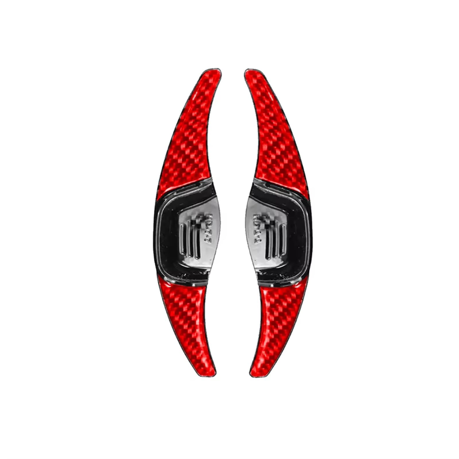 Rasfhyg Carbon Fiber Red Paddle Shifter Extensions Compatible With Hyundai For Sonata 2010 2011 2012 2013 2014 2015 For I40 2015 Carbon Fiber Car Steering Wheel Shift Paddle Extension Shifter(Carbon Fiber Red)