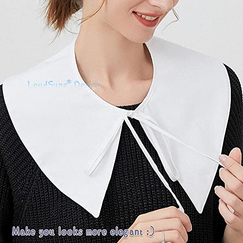 LoudSung Fake Collar Detachable Blouse False Collar Half Shirts Collar Little Shawl Top Elegant for Women Girls4