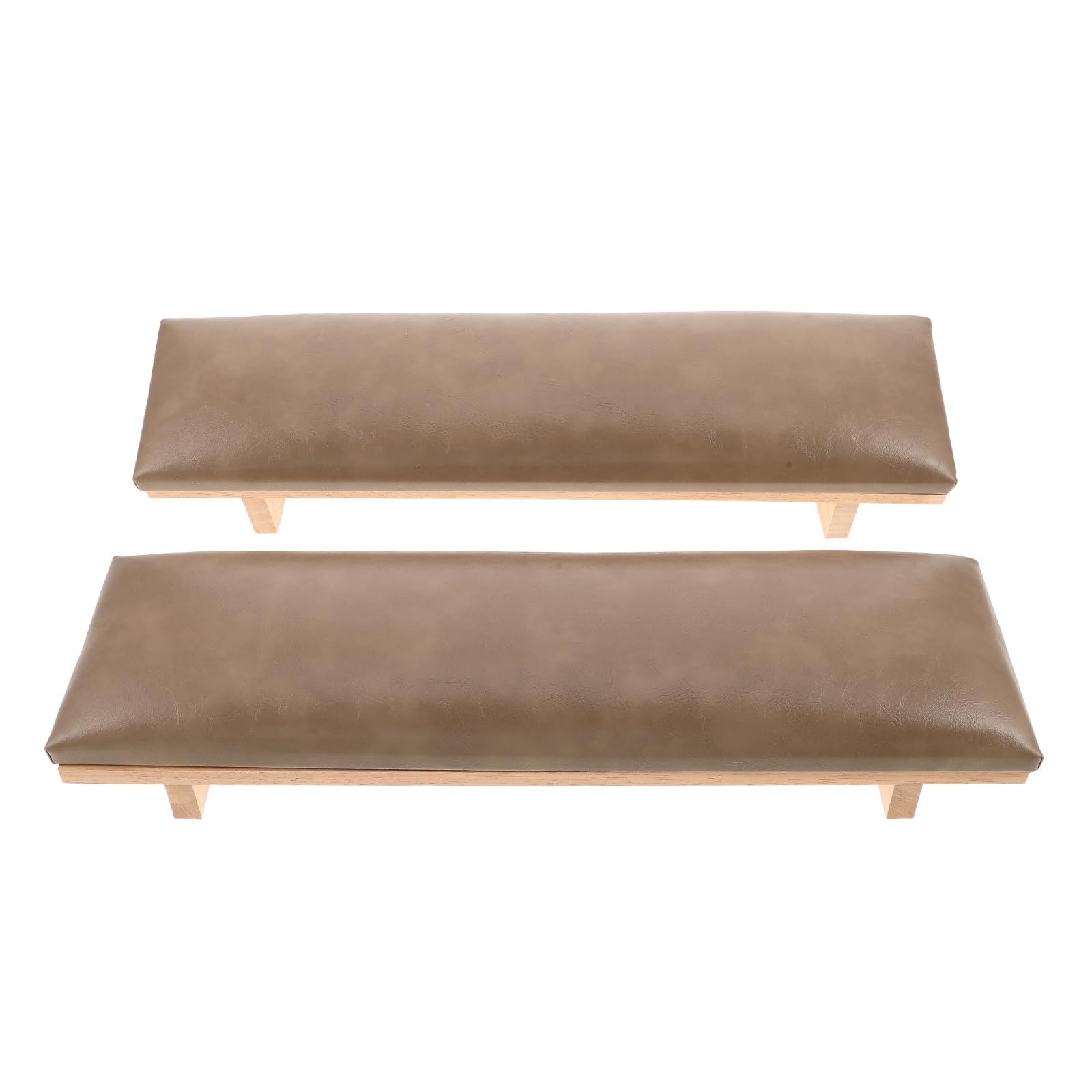 Cuscino Poggiamano per Manicure in Pu Beige, Supporto Inclinato Vintage | Set Completo per Nail Art, Postura Naturale della Mano, per Saloni e Postazioni Tecniche