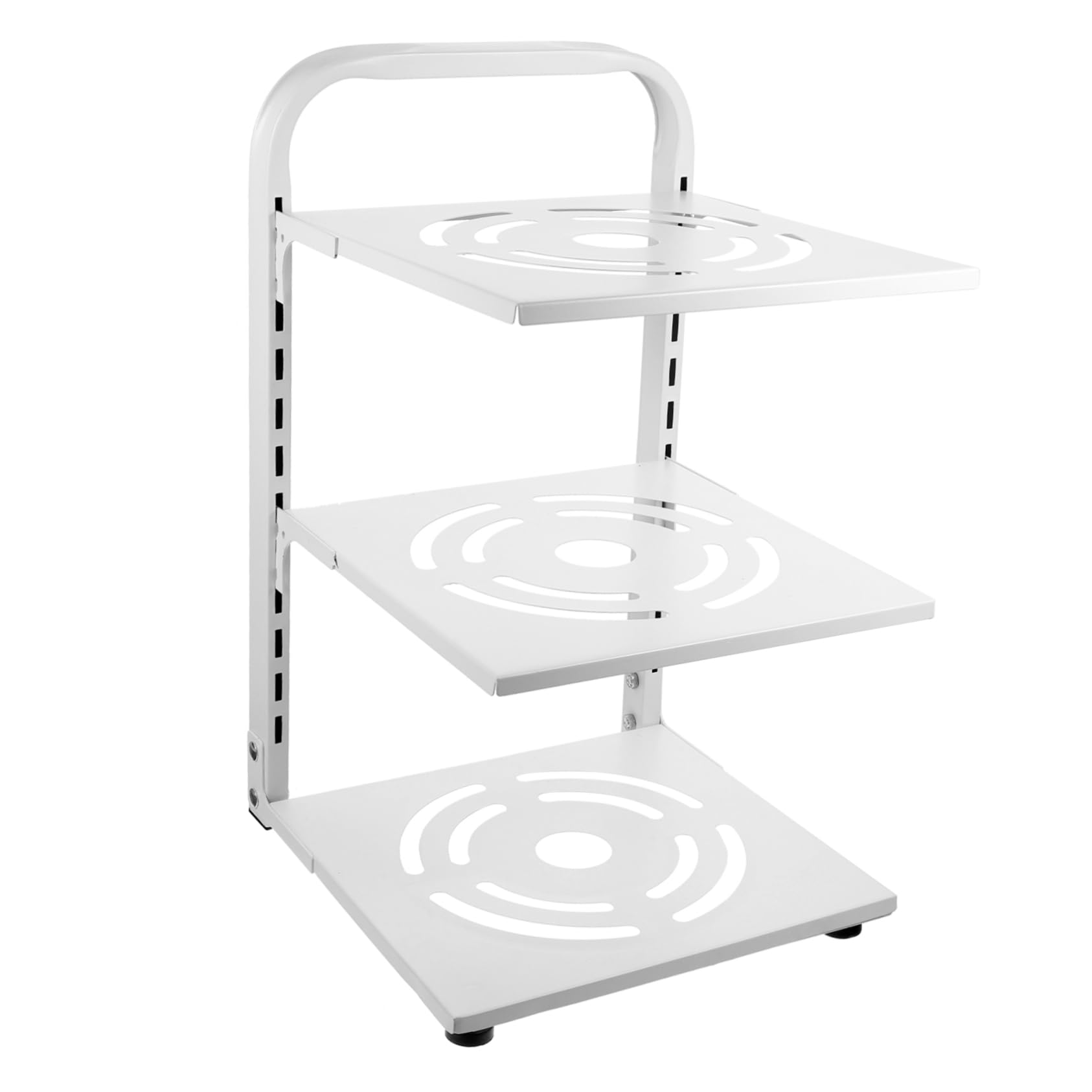 SOLUSTRE Multifunctional Adjustable Pan Rack Pot Organizer for Kitchen Cabinets and Countertops Convenient Draining Storage for Utensils and Cookware