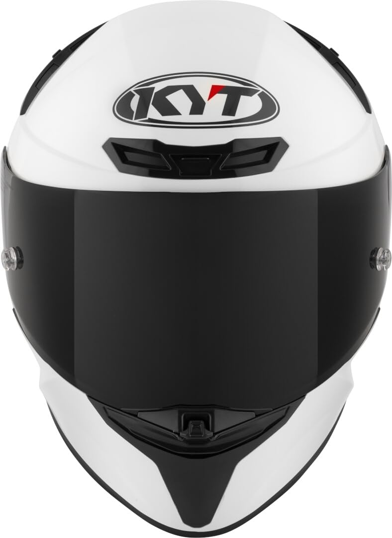 KYT TT-Revo Plain Casque, blanc, M (57/58)